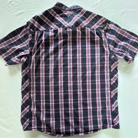 Travis Mathew Shirt Mens XL Plaid Short Sleeve Golf Casual Performance - Picture 9 of 10